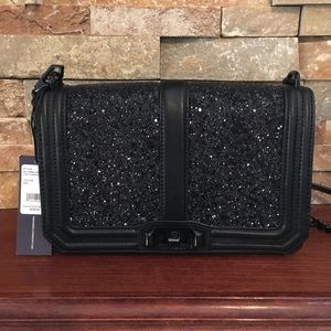 NWT Rebeca Minkoff Glitter Love Crossbody